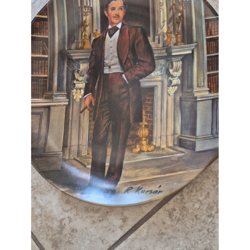 Knowles "Rhett" Gone with the Wind Vintage Plate - Picture 14 of 16